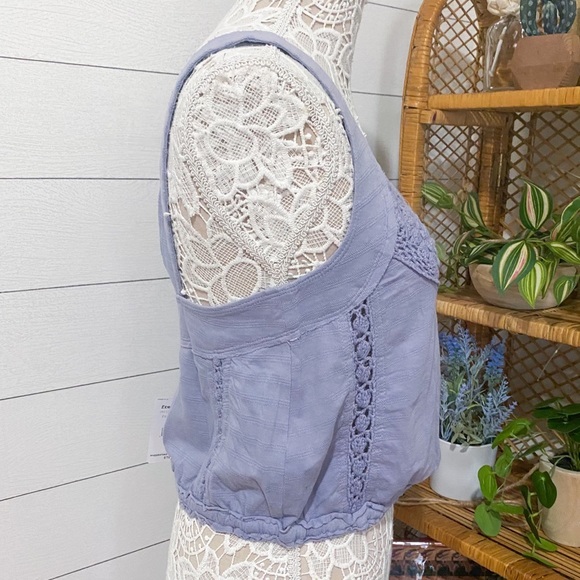 NWT Free People Sweet Something Lace Tank Lilac Purple Small - Picture 8 of 13